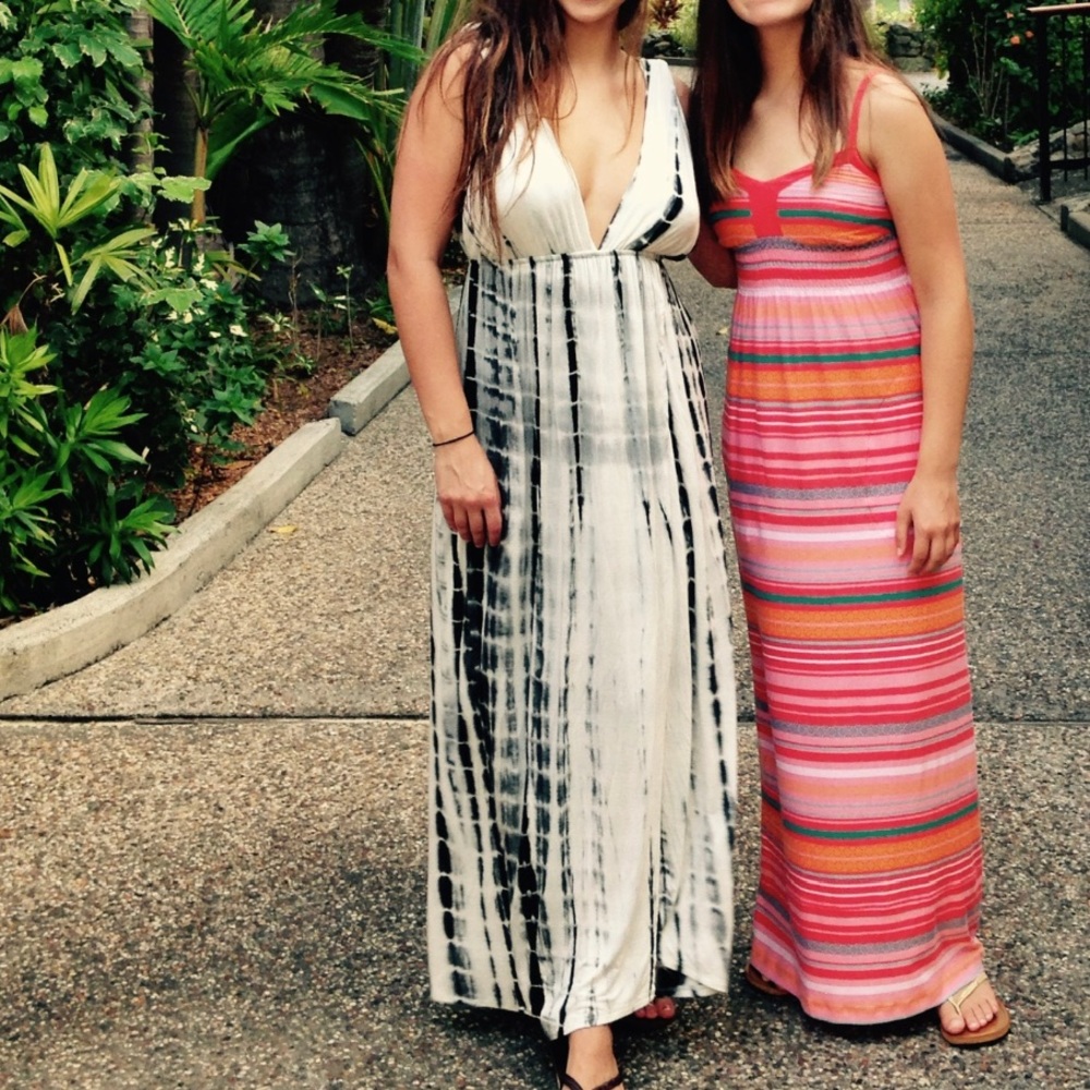 Tie dye maxi dress size S